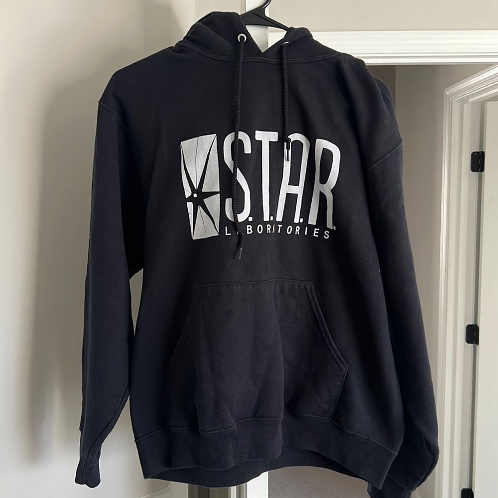 S.T.A.R. Labs The Flash Drawstring Hoodie Unisex Black M